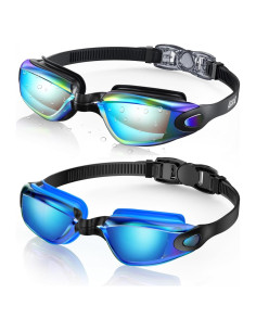 Gafas de natación Aegend, 2 pares, anti-fugas, visión clara