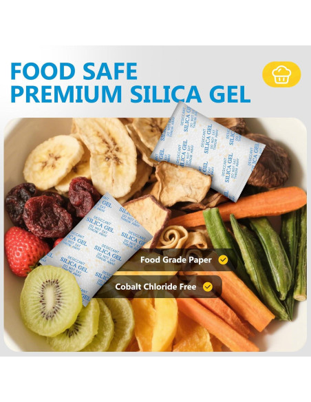 Absorbentes de Humedad Gel de Sílice 50g - 22 Paquetes