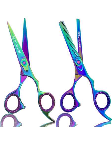 Juego de Tijeras de Barbero Beauticone 16.5 cm Acero Inoxidable