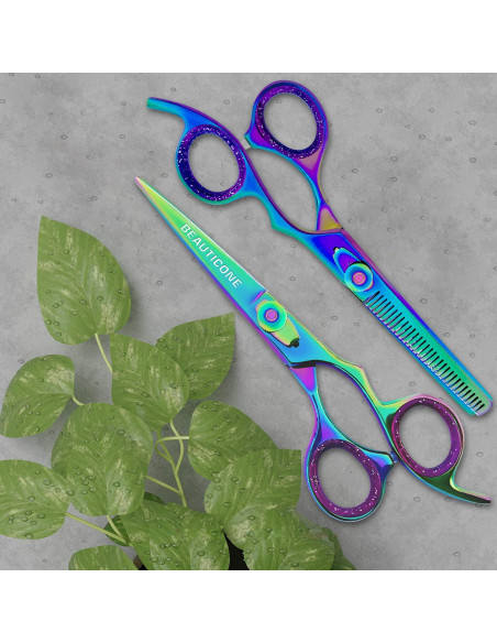 Juego de Tijeras de Barbero Beauticone 16.5 cm Acero Inoxidable