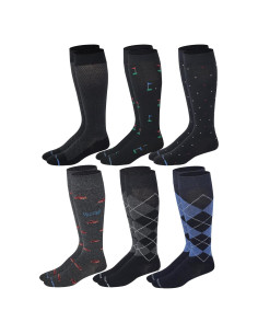 Calcetines de compresión Dr. Motion hasta la rodilla 8-15 mmHg - 6 pares