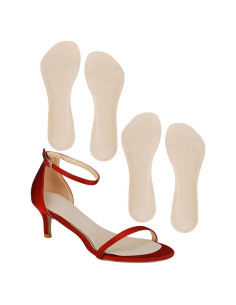 2 Pares de Almohadillas de Tacón Alto BTXYM - Piel de Cerdo Beige