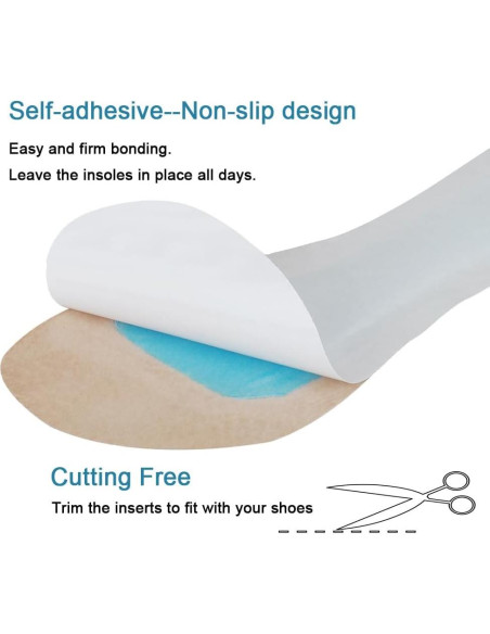 2 Pares de Almohadillas de Tacón Alto BTXYM - Piel de Cerdo Beige