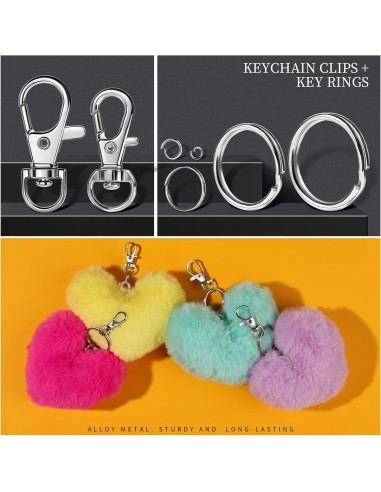 Kit de Llaveros 265PCS LEOBRO - Clips, Anillos y Ganchos