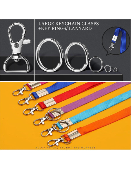 Kit de Llaveros 265PCS LEOBRO - Clips, Anillos y Ganchos