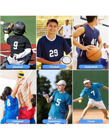 33 Números Termoadhesivos Lucomb 20.3 cm Blancos para Ropa