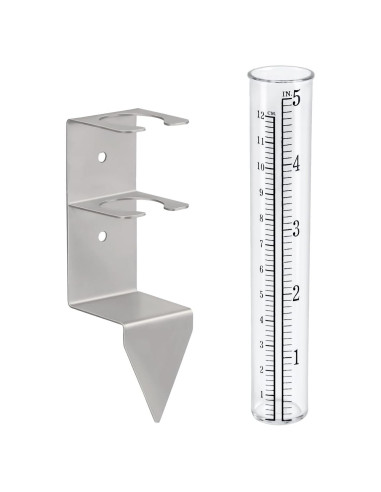 Medidor de Lluvia Exterior Timenued 12.7 cm a Prueba de Heladas