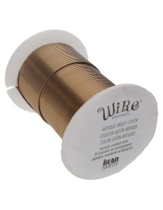 Alambre de Cobre 18 Gauge El Beadsmith 9.14m Latón Antiguo