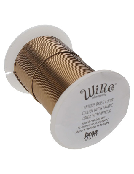 Alambre de Cobre 18 Gauge El Beadsmith 9.14m Latón Antiguo