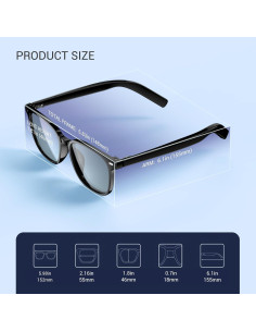 Gafas Inteligentes Blackview con Bluetooth 5.3 y Lentes Intercambiables 2