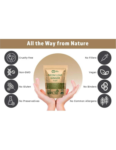 Té de Neem con Jengibre 227 g - Aumenta Inmunidad y Digestión