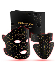 Máscara de Luz LED Yahi para Cara y Cuello 7 Colores Negra