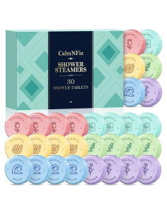 Paquete de 30 pastillas de vapor CalmNFiz para ducha