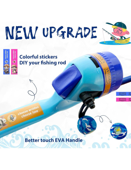 Caña de Pesca Telescópica WIDDEN para Niños 101.6 cm