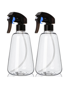 Botella de Spray Bealee 2 Pack 500ml Transparente a Prueba de Fugas
