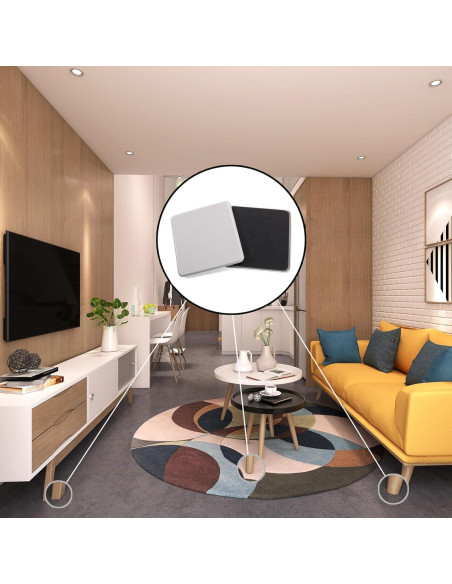 4 Piezas Deslizadores Reutilizables para Muebles Vshougou 12.7cm