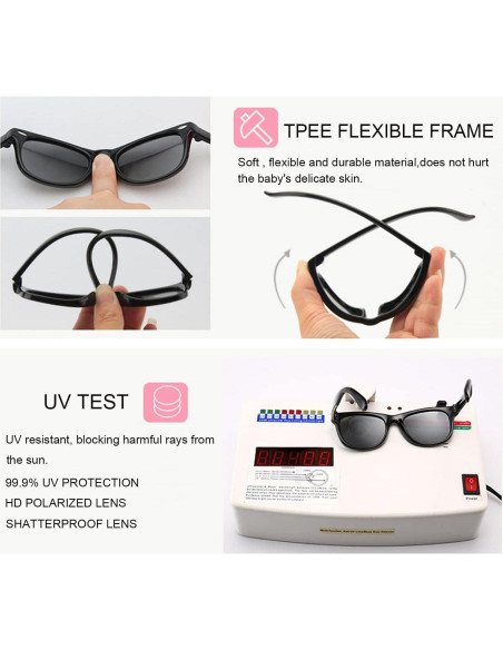 Gafas de sol polarizadas VideMundi para bebés UV400 0-24 meses Gafas de sol polarizadas VideMundi para bebés UV400 0-24 meses