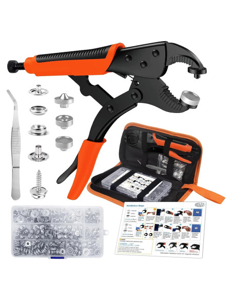 Kit de Herramientas de Botones a Presión NVAAV 60 Piezas