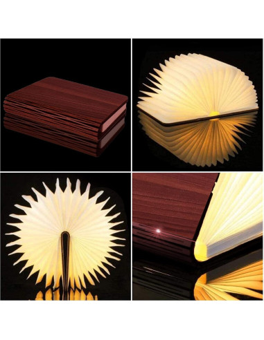 Lámpara de Libro Plegable Vergissm LED Recargable 3 Colores