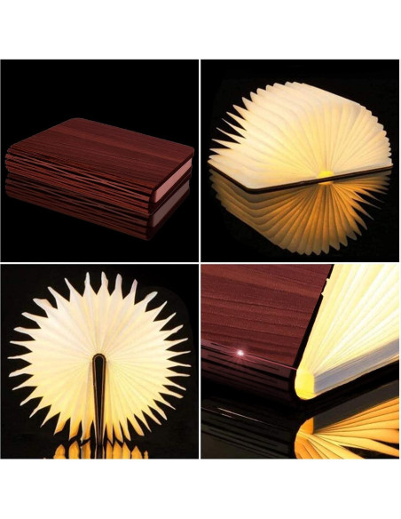 Lámpara de Libro Plegable Vergissm LED Recargable 3 Colores
