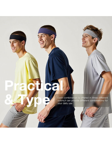 Banda para la Cabeza Braylin - Paquete de 3 Unidades Unisex