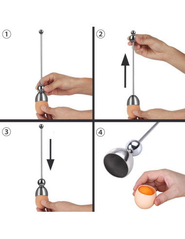 Cortador de Huevos PROKITCHEN de Acero Inoxidable Manual