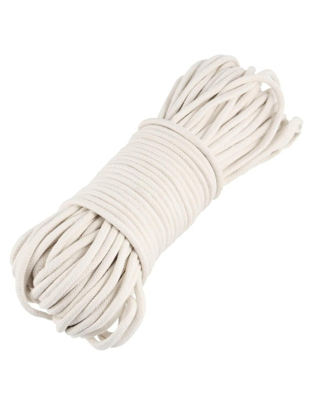 Cuerda de Algodón Natural JOIKIT 50m 6mm Trenzada Multiusos