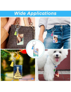 Kit de Llaveros en Blanco para Sublimación Modacraft 120 Piezas 2