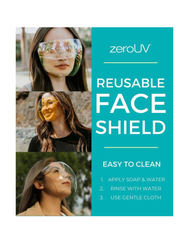 Gafas de Sol ZeroUV Visera Protectora Antivaho Transparente