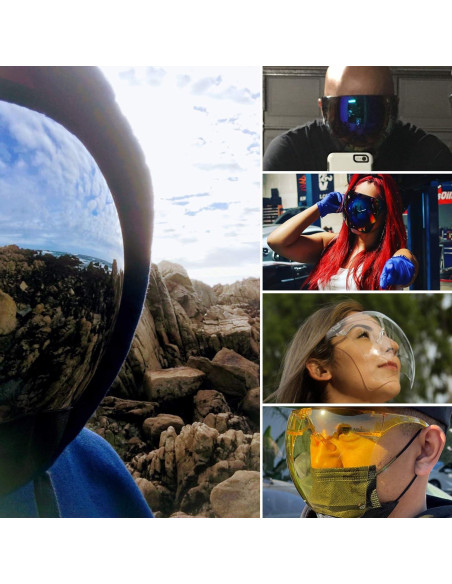 Gafas de Sol ZeroUV Visera Protectora Antivaho Transparente