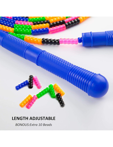 Cuerda de Saltar Doble Holandesa Beprezco 4.88 m Ajustable