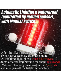 Luces LED para Ruedas de Bicicleta DAWAY A12 - 30 Patrones Brillantes 2