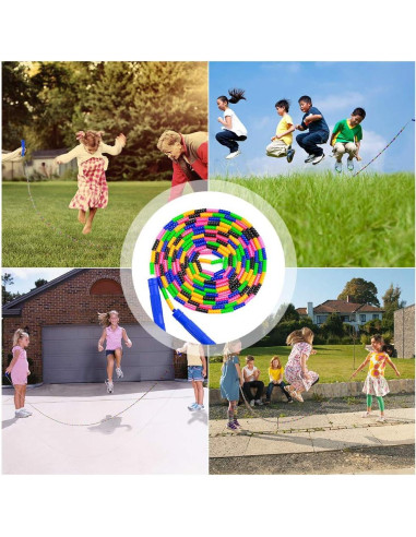 Cuerda de Saltar Doble Holandesa Beprezco 4.88 m Ajustable