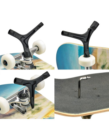 Herramienta de Patinaje Todo en Uno RADECKAL - Negro