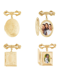 Broche Locket Charm Dorado CHGCRAFT para Ramo de Novia