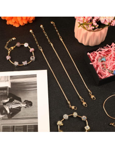 Pulsera de Cadena Ajustable Junkin con Cierre Corazón 20 cm 2