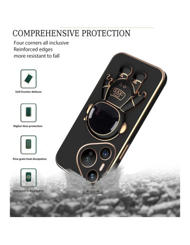 Funda Huawei Pura 70 Pro con Soporte Oculto - Negro