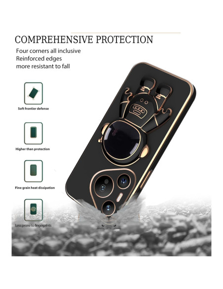 Funda Huawei Pura 70 Pro con Soporte Oculto - Negro Funda Huawei Pura 70 Pro con Soporte Oculto - Negro