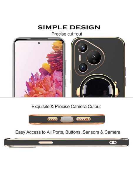 Funda Huawei Pura 70 Pro con Soporte Oculto - Negro Funda Huawei Pura 70 Pro con Soporte Oculto - Negro