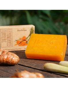Jabón Natural de Cúrcuma y Hierba Limón Herbvian 100g 2