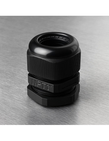 Glands de Cable Nylon MGI 1" NPT 2-Pack Resistente al Agua