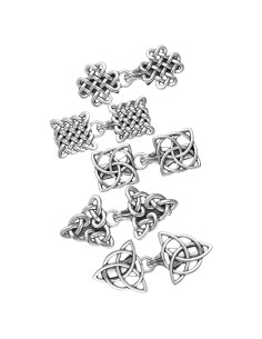 Clips de Chal Vintage Syhood - 5 Piezas de Broches Plateados