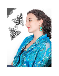 Clips de Chal Vintage Syhood - 5 Piezas de Broches Plateados 2