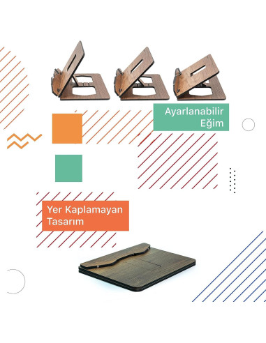 Soporte de Libros de Madera Vigo - Ajustable y Multiusos