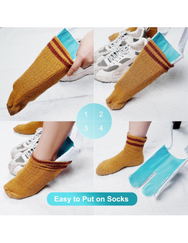 Ayuda para Calcetines YUE ER Azul - Dispositivo Asistente para Personas Mayores