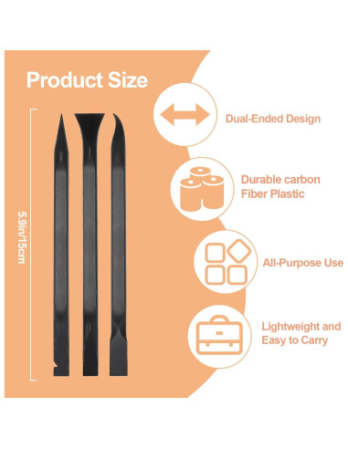 Juego de 9 Raspadores Plásticos Multiusos Smrtcol