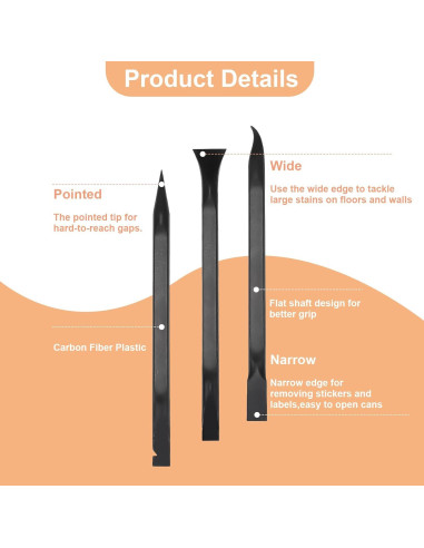 Juego de 9 Raspadores Plásticos Multiusos Smrtcol