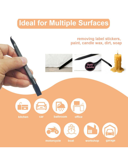 Juego de 9 Raspadores Plásticos Multiusos Smrtcol