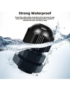 Conector Estanco Ajustable CGELE PG7 20 Piezas Nylon IP68 2