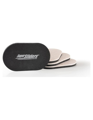 Deslizadores de Muebles Reutilizables Waxman 3.5x15 cm Beige (4 Pzs)